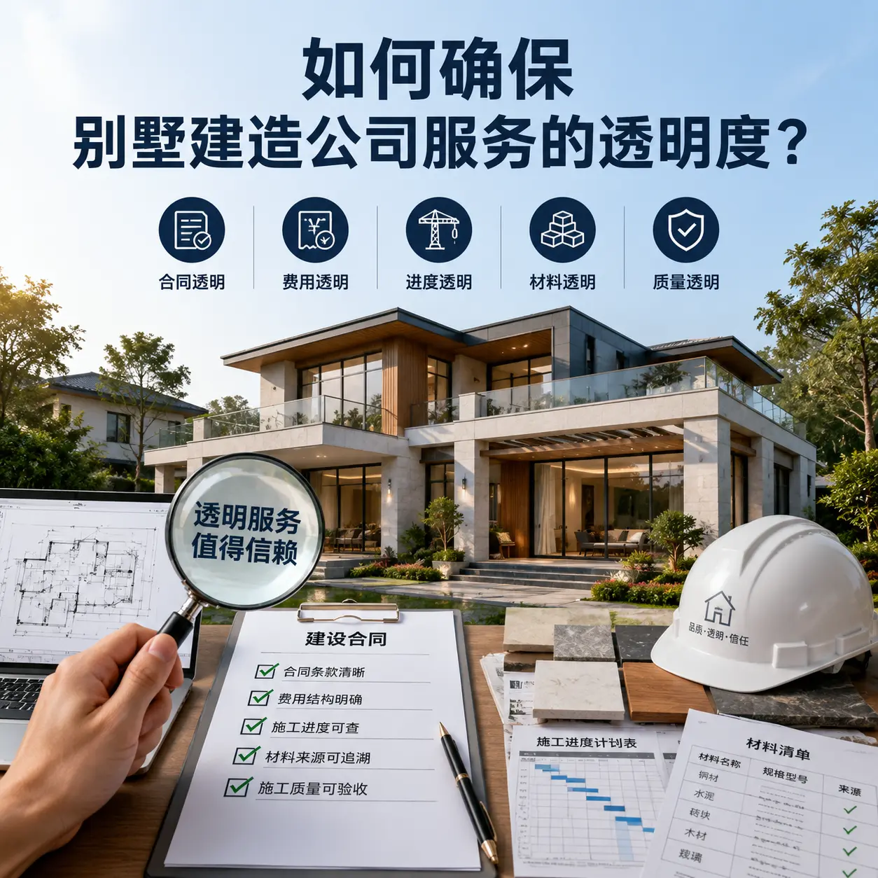 在 南明 如何确保别墅建造公司服务的透明度?