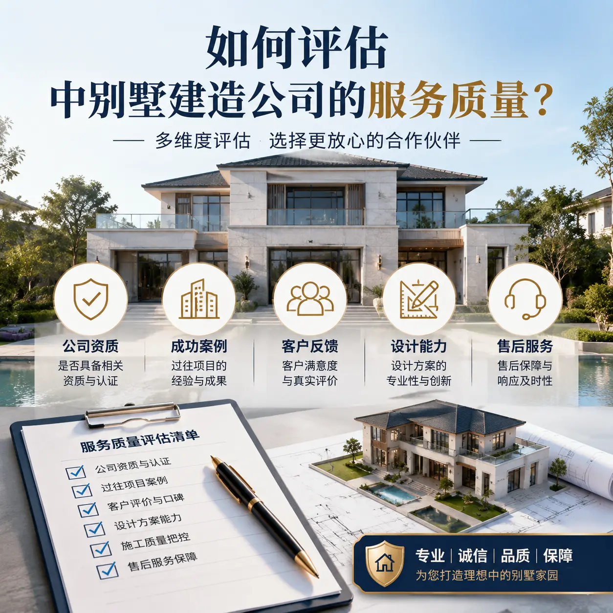 如何评估 南明 中别墅建造公司的服务质量?