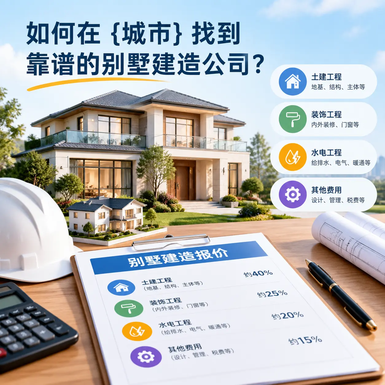 如何在 南明 找到靠谱的别墅建造公司?