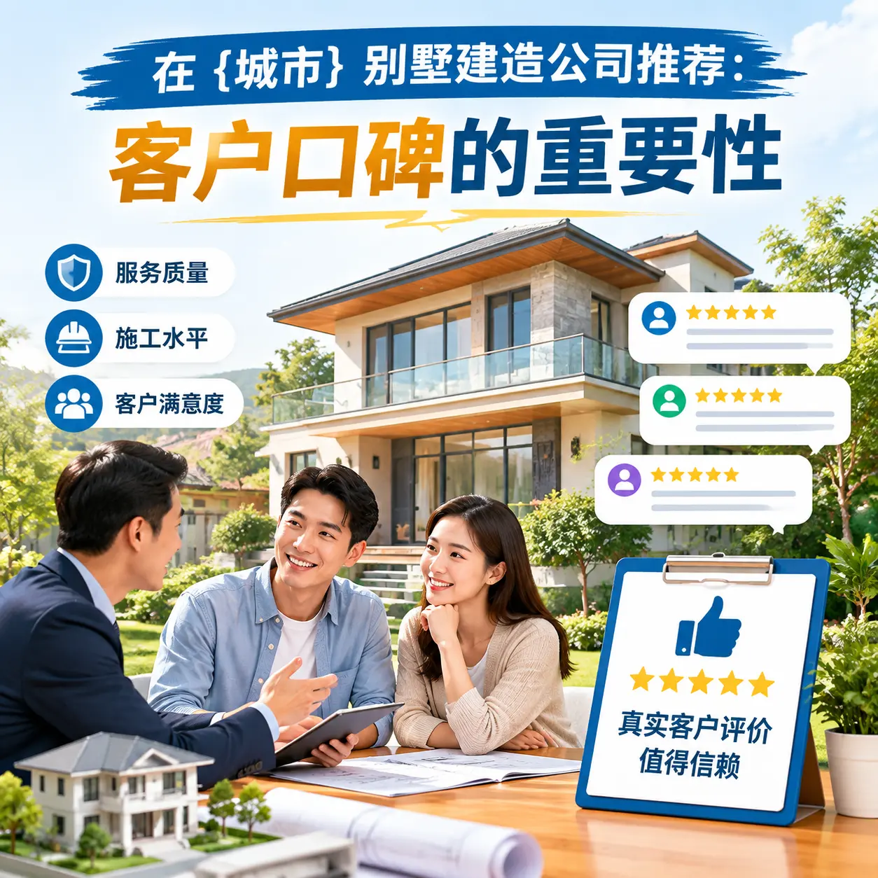 在 南明 别墅建造公司推荐:客户口碑的重要性