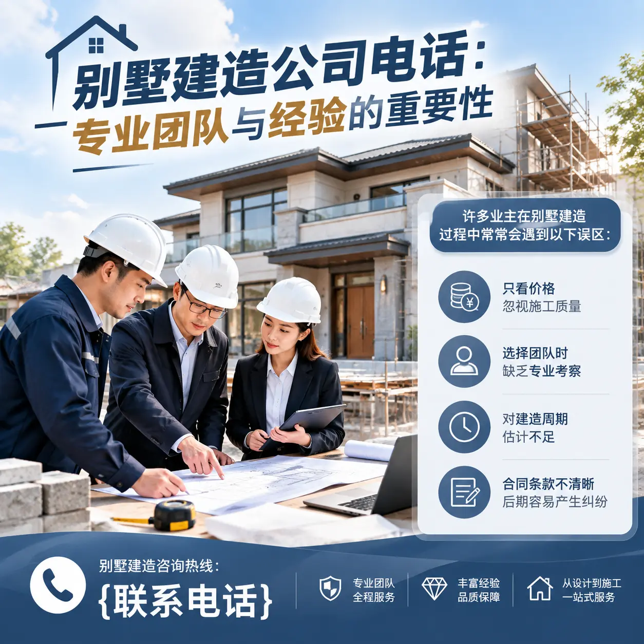 南明别墅建造公司电话:专业团队与经验的重要性