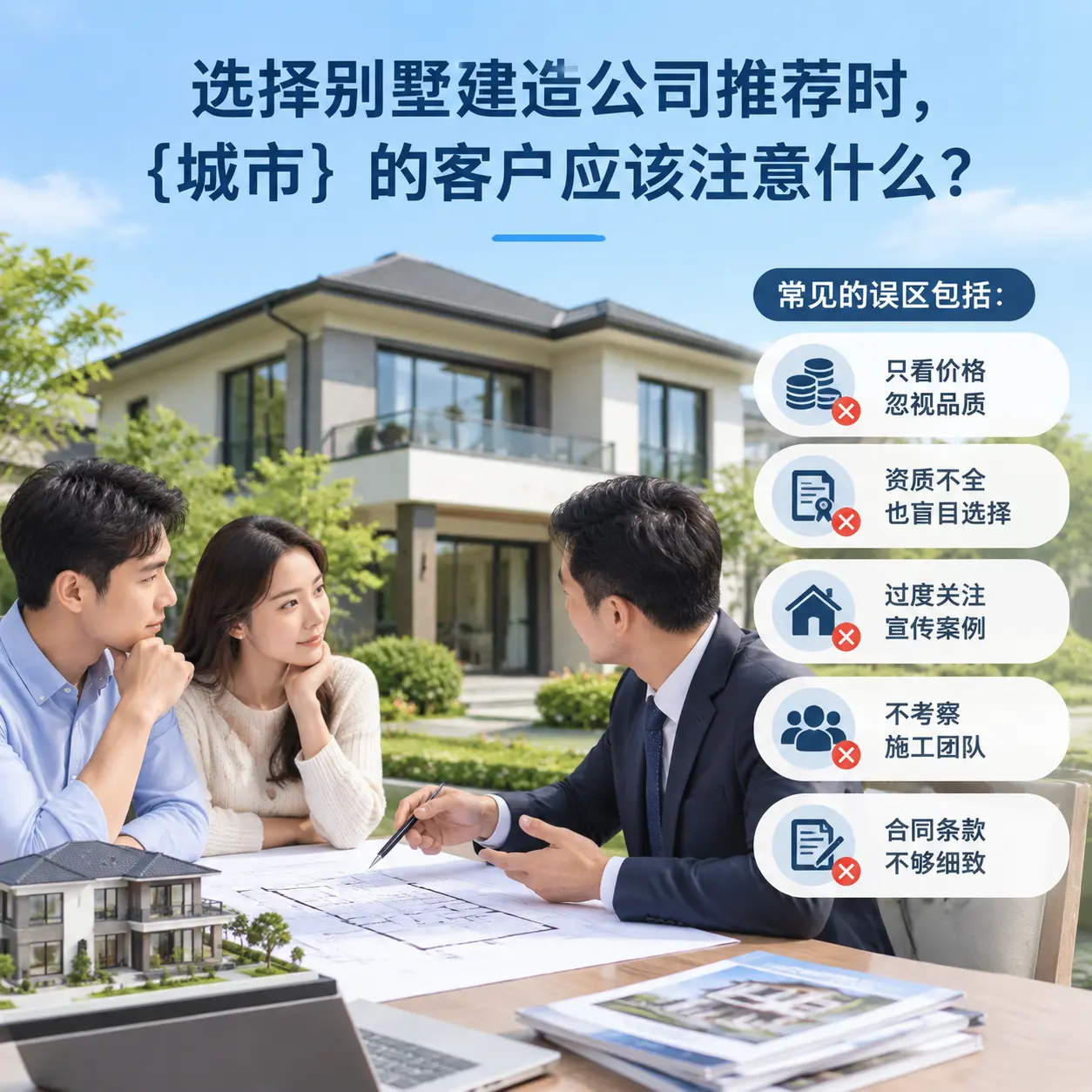 选择别墅建造公司推荐时，南明 的客户应该注意什么？