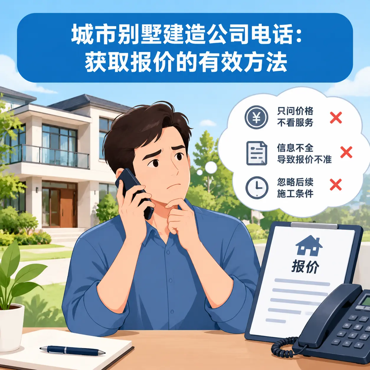南明别墅建造公司电话:获取报价的有效方法